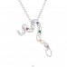 Sarpe cu zirconiu multicolor - Argint 925 Coliere Bijuterii A4S43924