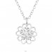 Heart Clover - 925 Sterling Silver Necklace with stones A4S44537