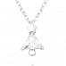 Christmas Tree with Zirconia - 925 Sterling Silver Necklace With Stones A4S46271