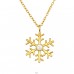 Colier Fulg De Nea cu opal placat cu aur - Argint 925 Coliere Bijuterii A4S47285