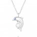 Delfin cu perla si pietre - Argint 925 Coliere Bijuterii A4S47683