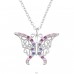 Schmetterling mit Zirkoniumdioxid - 925Er Silber Halskette Mit Steinen A4S47685