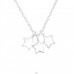 Stars - 925 Sterling Silver Necklace without stones A4S17074