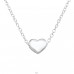 Heart - 925 Sterling Silver Necklace without stones A4S17452