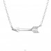 Arrow - 925 Sterling Silver Necklace without stones A4S18639