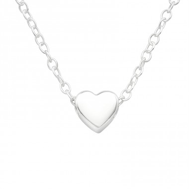 Heart - 925 Sterling Silver Necklace without stones A4S20024