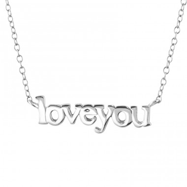 Love You Inline - Striebro 925 Náhrdelníky bez kameňov A4S22370