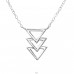 Triple Triangle Inline - Striebro 925 Náhrdelníky bez kameňov A4S22406