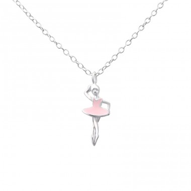 Ballerina - 925 Sterling Silver Necklace without stones A4S23120