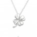 Shamrock - 925 Sterling Silver Necklace without stones A4S23519