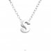 Letter "S" - 925 Sterling Silver Necklace Without Stones A4S24296