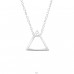 Triangle - 925 Sterling Silver Necklace without stones A4S25837