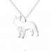 Dog - 925 Sterling Silver Necklace without stones A4S30225