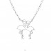 Flamingo-Liebhaber - 925er Silber Halskette ohne Steine A4S32257