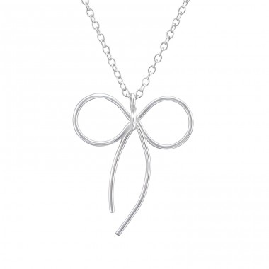 Schleife - Schmuck Silber 925 Komplette Halsketten A4S33316