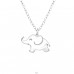 Ein Elefant - 925er Silber Halskette ohne Steine A4S33806