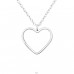 Heart - 925 Sterling Silver Necklace without stones A4S36437