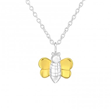 Bee - 925 Sterling Silver Necklace without stones A4S36732