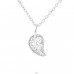 Leaf - 925 Sterling Silver Necklace without stones A4S37099