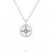 Compass - 925 Sterling Silver Necklace without stones A4S37189