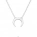 Moon - 925 Sterling Silver Necklace without stones A4S37616