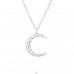 Moon - 925 Sterling Silver Necklace without stones A4S37673