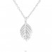 Leaf - 925 Sterling Silver Necklace without stones A4S37903
