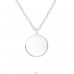 Round - 925 Sterling Silver Necklace without stones A4S38276