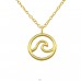 Wave - 925 Sterling Silver Necklace Without Stones A4S39033