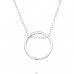 Circle - 925 Sterling Silver Necklace without stones A4S39173