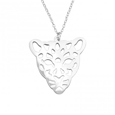 Leopard - 925 Sterling Silver Necklace without stones A4S39214