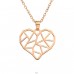 Rosegold Heart - 925 Sterling Silver Necklace Without Stones A4S40940