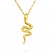 Golden Snake - 925 Sterling Silver Necklace Without Stones A4S41940