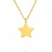 Golden Star - 925 Sterling Silver Necklace Without Stones A4S42164