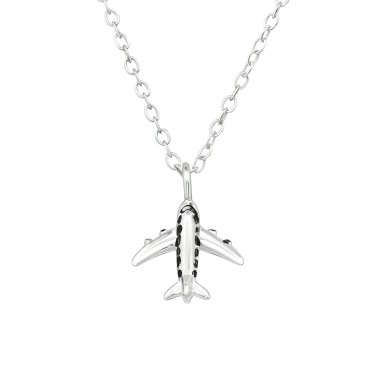 Aircraft - 925 Sterling Silver Necklace without stones A4S43762