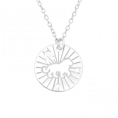 Leo Zodiac Sign - 925 Sterling Silver Necklace without stones A4S43938
