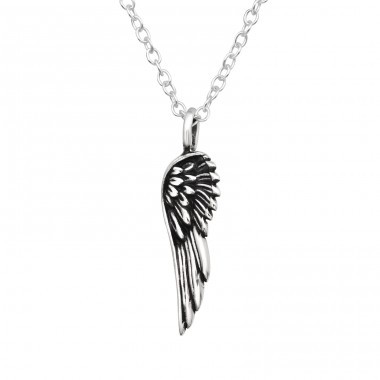 Wing - 925 Sterling Silver Necklace without stones A4S45110