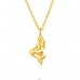 Golden Mermaid - 925 Sterling Silver Necklace Without Stones A4S45308