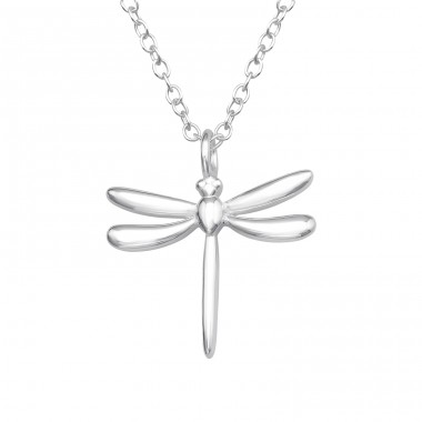Dragonfly - 925 Sterling Silver Necklace without stones A4S45315