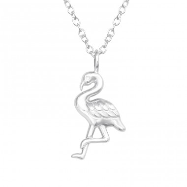 Flamingo - 925 Sterling Silver Necklace without stones A4S45588