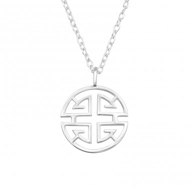 Korean Zen symbole - 925 Sterling Silver Necklace Without Stones A4S45997