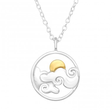 Clouded Sun - 925 Sterling Silver Necklace without stones A4S46487