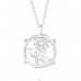 Flower Necklace - 925 Sterling Silver Necklace Without Stones A4S46709