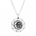 Sun, Moon & Star - 925 Sterling Silver Necklace without stones A4S47630