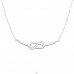 Knot - 925 Sterling Silver Necklace Without Stones A4S48261