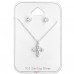 Cross - 925 Sterling Silver Sets Necklace with Earrings A4S28921