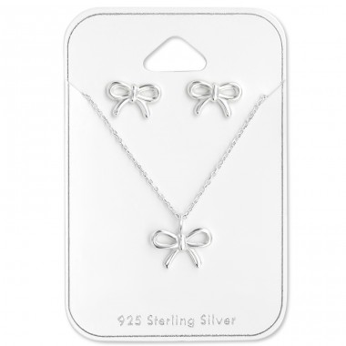 Silberne Schleife - Silber 925 Schmucksets A4S28936