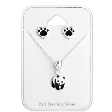 Srebrna Panda - Srebro próby 925 Zestawy srebrnej biżuterii: naszyjniki A4S28983
