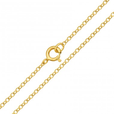 41 cm Golden Chain - 925 Sterling Silver Silver Chains A4S11401