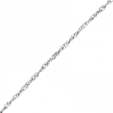 45 cm Singapore - 925 Sterling Silver Silver Chains A4S18612
